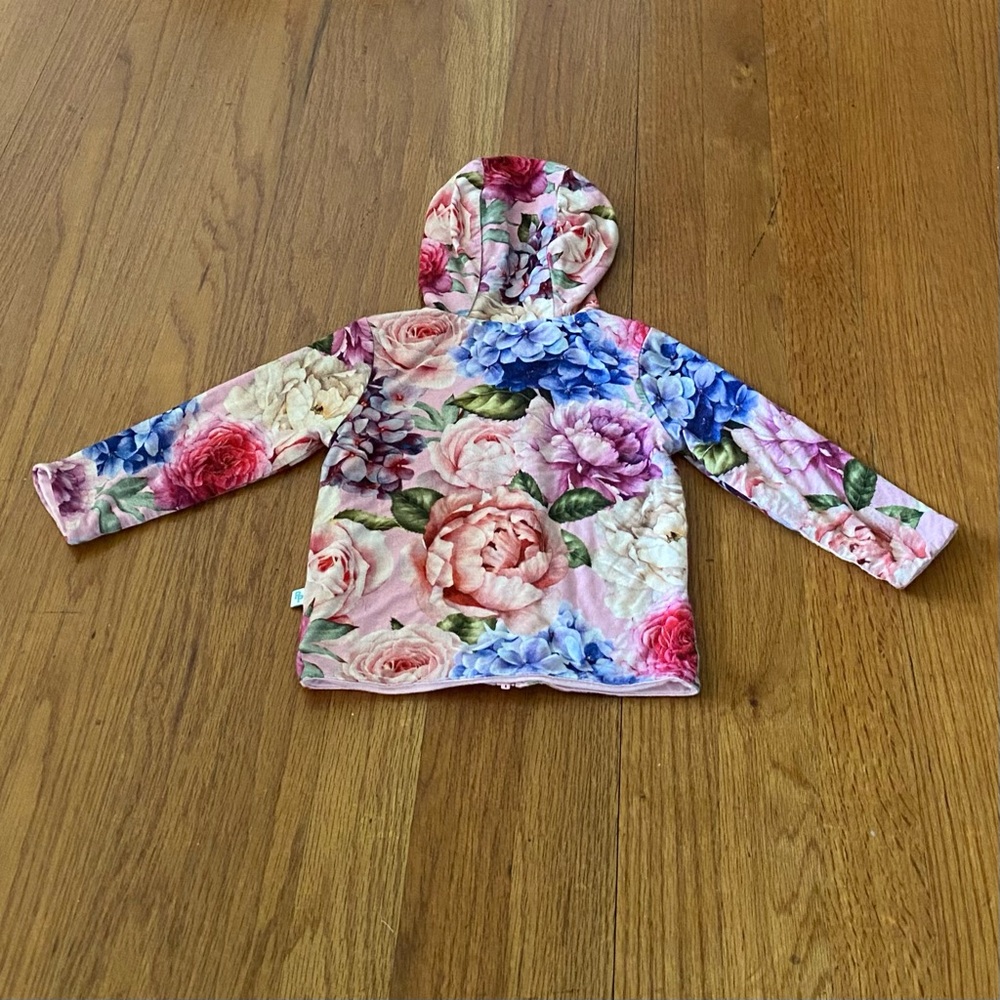 Posh Peanut Pink and Floral Reversible Jacket - Picture 5 of 8